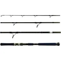 Shimano Moulinet STC XR Blue Offshore, spinning, 2,42 m, 7,94 pieds, puissance 80-150g, 4 sections, canne à pêche de voyage, action rapide, 2,42 m, modèle STCXRBO711H