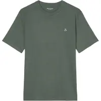 Marc O'Polo T-Shirt vert foncé / blanc