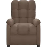 vidaXL Fauteuil Inclinable Taupe Tissu