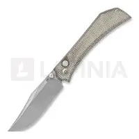 Mercury Couteau pliant Amon - Elmax - Green Canvas Micarta