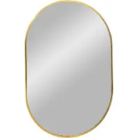 Ebuy24 Madrid Miroir 50x80 cm, laiton.