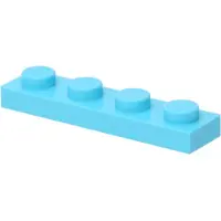 LEGO : 50 pièces Platte 1x4 à Azurblau