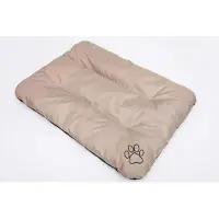 HOBBYDOG Coussin pour chien Matelas pour chien Lit pour chien Lit pour animal Coussin pour chien Lit pour chat - Eco - 100 x 70 cm [Taille : XL] - Beige