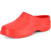 Ladeheid Femmes et Hommes Sabots légers Eva Sabots de jardin Chaussures de jardin KL037(Rouge, 37)