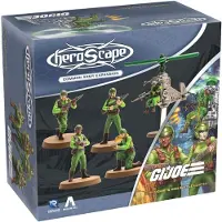 Sonstige Verlage G.I. JOE Heroscape : Extension "Armée Commune" - Soldats en vert et hélicoptère de combat - Extension de jeu de société - Version anglaise