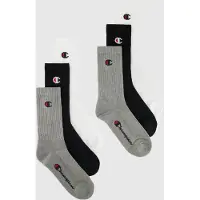 Champion Chaussettes gris chiné / rouge / noir / blanc