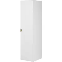 Selsey Moonir - Armoire 1 porte avec tringle à vêtements, 50 cm, blanc