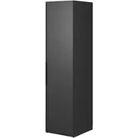 Selsey Frame - Armoire 1 porte avec tringle à vêtements, 50 cm, noir