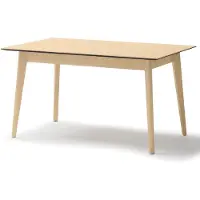 Selsey Plot - Table de salle à manger extensible aspect chêne clair 145-220 x 85 cm
