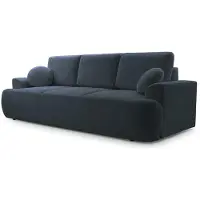 Selsey Barletto - Canapé 3 places avec fonction sommeil et espace de rangement, Bouclé, Gris foncé