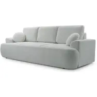 Selsey Barletto - Canapé 3 places avec fonction sommeil et espace de rangement, Bouclé, Taupe