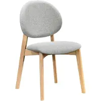 Selsey Stenne – Chaise en bois Bois clair / Gris clair