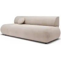 Selsey Armone – Canapé 3 places convertible, chenille, beige clair