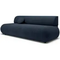 Selsey Armone – Canapé 3 places convertible, chenille, bleu foncé