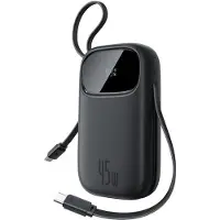 Baseus Powerbank Enerfill FC31, 20000 mAh, 45W, avec écran, câbles USB-C et USB-C, noir