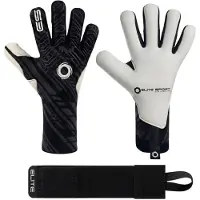 Elite Sport T1b Knit Goalkeeper Gloves Blanc,Noir 10
