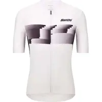 Santini Verve Short Sleeve Jersey Blanc L Homme