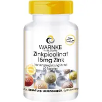 Warnke Vitalstoffe GmbH WARNKE Picolinate de zinc 15 mg Comprimés de zinc, 60 comprimés