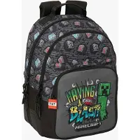 Minecraft Sac à Dos Double Minecraft Graffiti 20l 32x15x42 Cm