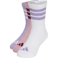 Adidas Chaussettes 'Kids 3-Stripes Cushioned Crew 3 Pair Pack' aubergine / mauve / violet clair / blanc