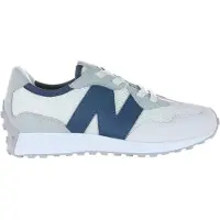 New Balance unisex pour enfant. P327V1_KL Baskets en cuir 327 Bungee Lace grises (35), Plat, Lacets, Sport, mode enfantine