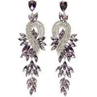 Avant Garde Boucles d'oreilles 'Joannaa' violet