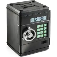 VN Toys Coffre-fort avec code (43571), Noir