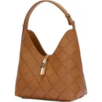 Furla Sac bandoulière pour femme, modèle Arcana Lux, en cuir texturé blanc, avec fermeture magnétique