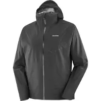 Salomon - Veste imperméable et coupe-vent de trail - Bonatti Waterproof Jkt M Deep Black - Taille S - Noir