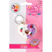 Create It Filles, Porte-clés, Create It! Schlüsselanhänger mit Lippenbalsam „Candy Explosion Donut“, Multicolore, Pink