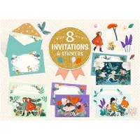 Djeco Drkov Set d'invitations Garden Friends