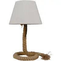 Näve Rope Lampe de table E27 Ø24cm Blanc