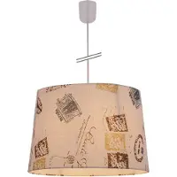 Näve Print Lampe à suspendre E27 Ø40cm brun