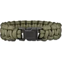 Mil-Tec Bracelet de survie en paracorde oliv : S