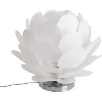 Näve Lampe de table, métal, blanc, H 35,5 cm