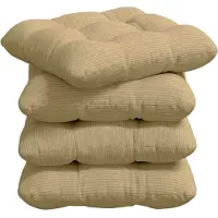 vidaXL Coussins De Siège 4 Pcs Vert Gris 40 X 40 Cm