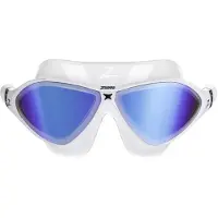 Zoggs Masque de Natation Horizon Flex Titanium Blanc Bleu, Taille Regular