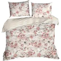 Eurofirany Literie satin SPRING 42 220X200+ 2x taies d'oreiller 70x80 cm