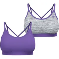 Odlo Women's Seamless Low Sport Bra (XS), Gris, Violet