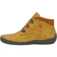 Rieker Bottines à lacets moutarde / rouge / noir