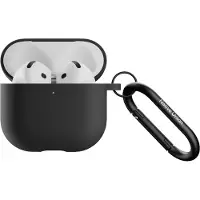 Native Union , étui en silicone pour AirPods 4 avec mousqueton métallique, noir