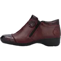 Rieker Boot Cuir Flowerrido - Rouge