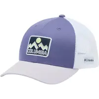 Columbia Sportswear - Casquette à visière courbée en coton respirant pour randonnée - Youth Snap Back Stormwatch Lavender Pearl White en Coton -