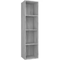 vidaXL Bibliothèque/Meuble TV Sonoma gris 36x30x143 cm