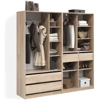 Livinity Armoire à vêtements Trento Sonoma Lot de 2, Model 58976