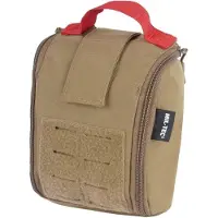 Mil-Tec Hommes, Sac, Pochette SM avec découpe laser Coyote, Marron