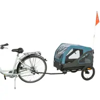 Trixie Remorque Vélo pour Chien Bleue - L