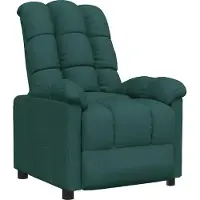 vidaXL Fauteuil relax vert foncé Tissu