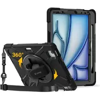 Crong Defender Plus - Rugged Case iPad Air 11 M3 (2025) / M2 (2024) (black) (Apple iPad Air 11 2025), Étui pour tablette, Noir