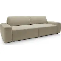 Selsey Baleo - Canapé 3 places avec fonction sommeil, housse chenille, beige
